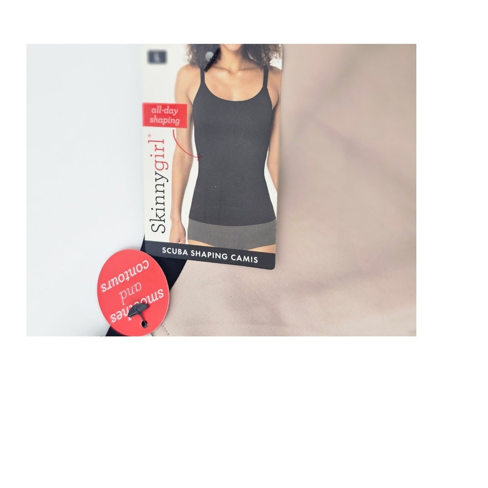 Skinnygirl Scuba Shaping Camis Women Large Black Nude NWT 2-Pack SG5503 - Picture 5 of 5